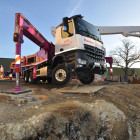 Die Betonpumpe M38 in voller Bracht