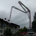 Unsere Betonpumpe M42 kann sich auch klein machen