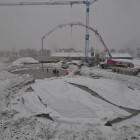 Die Betonpumpe M38 kennt keinen Winterschlaf