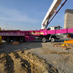 Die Betonpumpe M52 auf engstem Raum