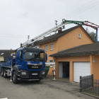 Betonpumpe M28 fast unter Strom